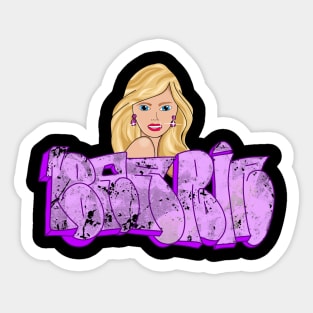 Barbie Graffiti Sticker